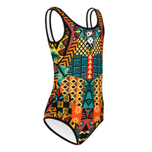 Load image into Gallery viewer, Abstrakt! | All-Over Print Kids Swimsuit