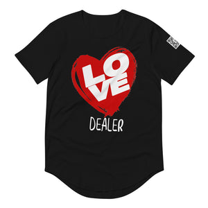 Love Dealer! | Unisex Curved Hem T-Shirt