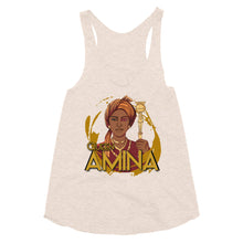 Load image into Gallery viewer, Amina the Queen of Zaria Nigeria (Women&#39;s Tri-Blend Racerback Tank)